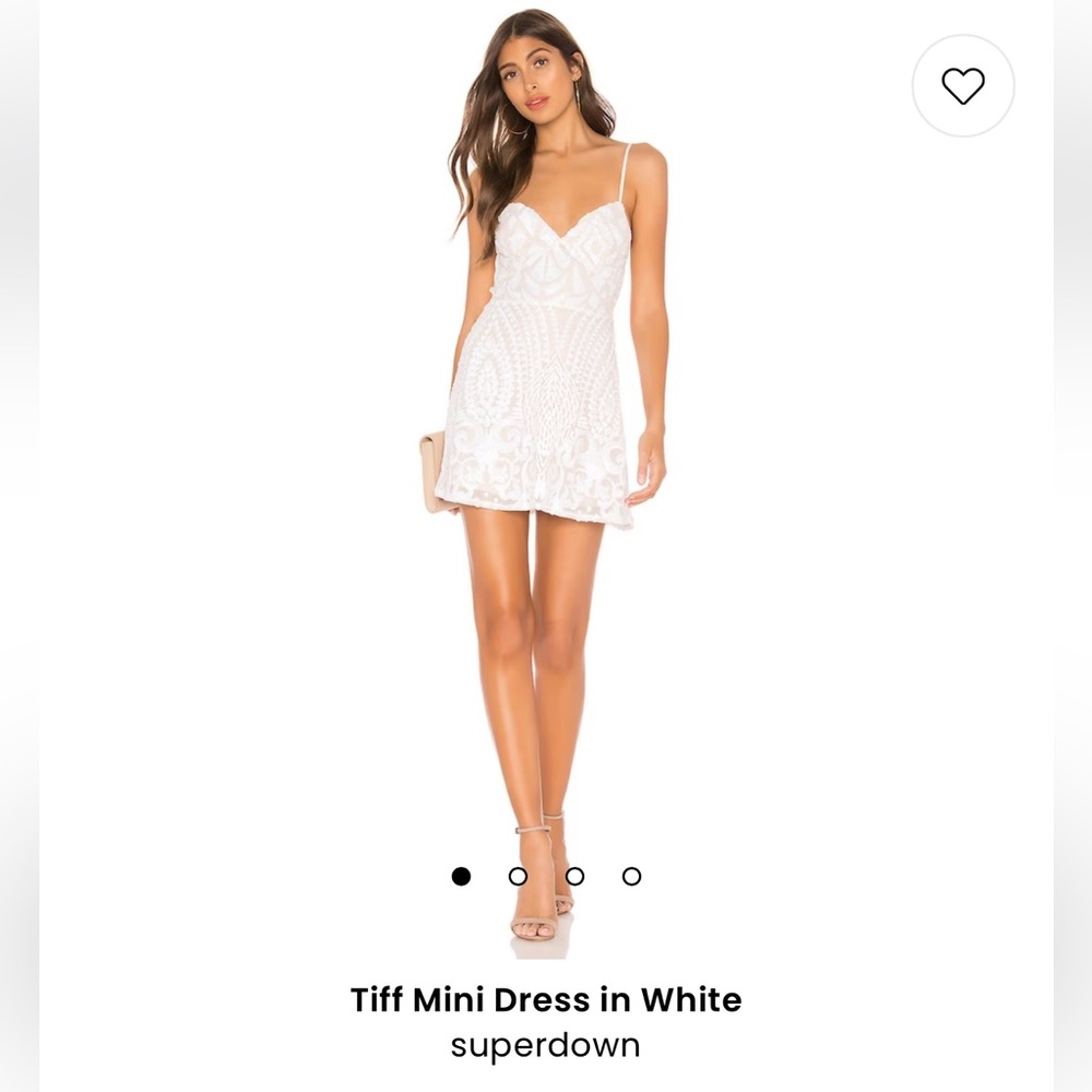 BRAND NEW Superdown Tiff Mini Dress (White)